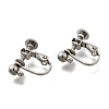 316 Stainless Steel Clip-on Earring Findings X-EJEW-R019-01P-1