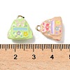 Alloy Enamel Charms FIND-A060-02B-G-3