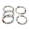 10MM Natural Aquamarine Round Beaded Stretch Bracelets for Women GG-CBA6C75-A01-10mm-4