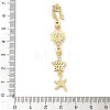 Brass Micro Pave Clear Cubic Zirconia Big Pendants KK-B176-02G-10-3