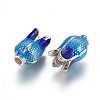 Alloy Enamel Beads PALLOY-E570-01S-2