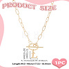 304 Stainless Steel Letter Pendant Necklaces NJEW-LP0001-52L-G-2
