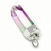 Natural Quartz Crystal Pointed Pendants G-S265-05B-2