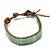 Cowhide Leather Cord Bracelets BJEW-R309-01A-08-1