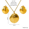 304 Stainless Steel Pendant Necklaces & Stud Earrings FS-WG14082-11-1