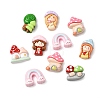 Opaque Resin Cabochons RESI-Z049-01-2