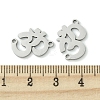 201 Stainless Steel Connector Charms STAS-U003-04P-3