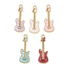 Brass Enamel Pendants KK-CBA4062-01G-1