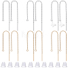 32Pcs 2 Colors Brass Stud Earring Findings KK-BBC0026-02-7