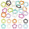 20Pcs Spray Painted Alloy Spring Gate Rings FIND-ME0004-09-1