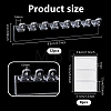 4 Sets Plastic Necklace and Bracelet Wall Mount Storage Hook AJEW-PH0008-97-2