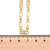 5MM Brass Pave Cubic Zirconia Oval Link Chain Necklaces NJEW-D324-01G-05-2