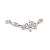 Alloy Crystal Rhinestone Branch Links Connector Charms FIND-Z053-06P-1