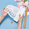 Cotton Lace Embroidery Flower Fabric DIY-BC0006-75B-3