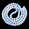 Two Tone Opaque Baking Painted Glass Beads Strands DGLA-Q027-8mm-03-2