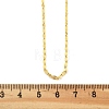 Brass Dapped Chains Necklaces for Women NJEW-D302-23G-5