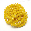 Baking Paint Crackle Glass Bead Strands LS-DGLA-Q023-8mm-YS28-3