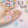 90Pcs 9 Colors Handmade Polymer Clay Pendants CLAY-TA0001-22-6