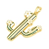 Brass Enamel Pendants KK-A303-18G-01-2