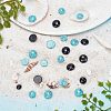 150Pcs 10 Styles Synthetic Turquoise Cabochons TURQ-AR0001-23-3