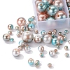 497Pcs 5 Style Rainbow ABS Plastic Imitation Pearl Beads OACR-YW0001-09A-6