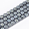 Electroplate Glass Beads Strands EGLA-S177-09A-04-1