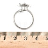 Brass Micro Pave Cubic Zirconia Rotating Cuff Rings for Women RJEW-C132-05P-2
