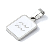 304 Stainless Steel Pendants STAS-C097-56P-06-2