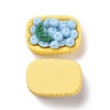 Opaque Resin Cabochons RESI-G029-B03-2
