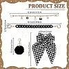 4Pcs Aluminium Bag Extender Chains & Pendant Decoration HJEW-FG00044-2