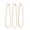 304 Stainless Steel Fish Shell Shape Butterfly Link Mixed Chain Necklaces for Women NJEW-JN05991-2