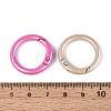 Spray Painted Alloy Spring Gate Rings PALLOY-T092-74-3
