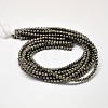 Natural Pyrite Round Beads Strands G-F197-10-8mm-3