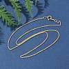 1/20 14K Gold Filled Wheat Chain Necklaces for Women Men NJEW-Z068-12G-1