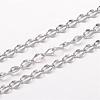304 Stainless Steel Curb Chains CHS-K004-16P-0.4mm-1