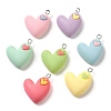 Opaque Resin Pendants RESI-A028-02-1