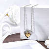 1Pc 304 Stainless Steel Heart Pendant Urn Ashes Necklaces NJEW-CN0001-19GP-3