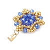 Pearl Luster Plated Glass Pendants PALLOY-MZ01312-02-2