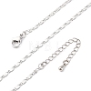 Brass Link Chain Necklaces NJEW-D302-11P-2