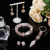 20Pcs Natural Rose Quartz Gemstone European Beads G-NB0005-89D-5