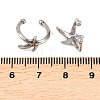 Starfish 316 Stainless Steel Non- Piercing Cartilage Earrings AJEW-C044-11AS-5