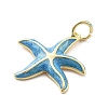 Brass Enamel Pendants LS-KK-Q029-04G-04-3