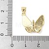 Brass Micro Pave Cubic Zirconia Pendants KK-K298-23G-01-3