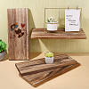 Rectangle Fortune Paulownia Wood Wall Shelf AJEW-WH0709-184B-4