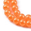 Spray Painted Glass Round Bead Strands DGLA-Q015-10mm-36-3