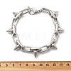 304 Stainless Steel Oval Link Chain Bracelets BJEW-A033-01P-5