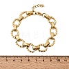 304 Stainless Steel Link Chain Bracelets for Women Men BJEW-L720-02G-5