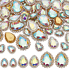 Teardrop Alloy Glass Sew on Rhinestone FIND-FG0004-28A-1