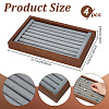 4Pcs Wood Finger Ring Organizer Display Trays ODIS-WA0001-32-2