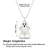 Halloween Brass Ghost Pendant Necklaces for Women FS-WG65C6E-02-1
